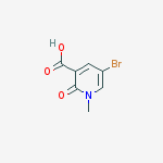 Structure of 5-bromo-1-methyl-2-oxo-1,2-dihydropyridine-3-carboxylic acid