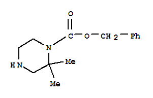 Structure of 1-CBZ-2,2-DIMETHYL-PIPERAZINE