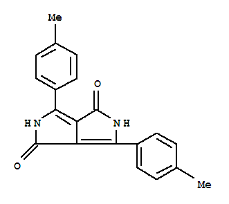 Structure of Pyrrolo3,4-cpyrrole-1,4-dione, 2,5-dihydro-3,6-bis(4-methylphenyl)-