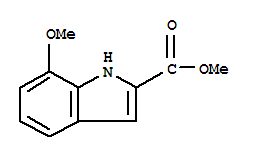 METHYL 7-METHOXY-1H-INDOLE-2-CARBOXYLATE结构式