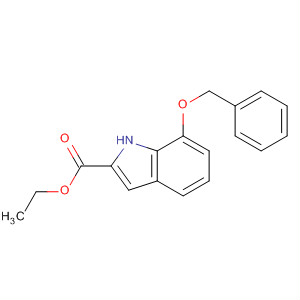 7-苄氧基-1H-吲哚-2-羧酸乙酯结构式