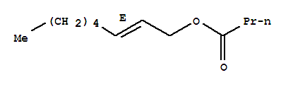 Butanoic acid 2-octenyl ester, (E)结构式