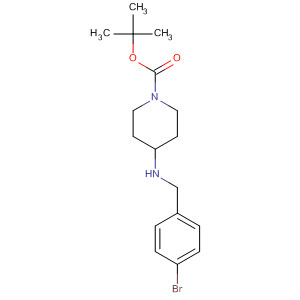 1-BOC-4-(4-BROMO-BENZYLAMINO)-PIPERIDINE结构式