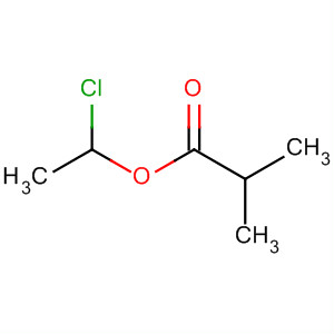 Propanoic acid, 2-methyl-, 1-chloroethyl ester结构式