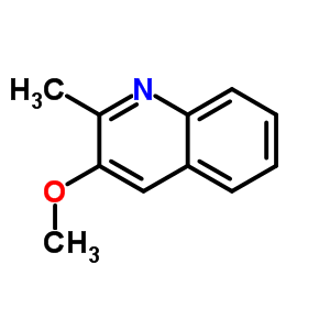 3-Methoxy-2-methylquinoline结构式