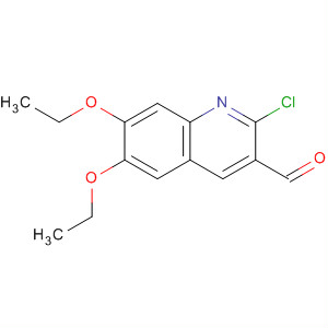 Structure of 3-Quinolinecarboxaldehyde, 2-chloro-6,7-diethoxy-