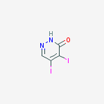 4,5-DIIODOPYRIDAZIN-3(2H)-ONE结构式