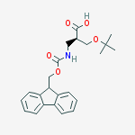 Structure of (R)-3-((((9H-Fluoren-9-yl)methoxy)carbonyl)amino)-2-(tert-butoxymethyl)propanoic acid