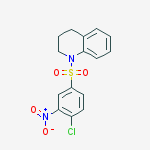 1-(4-氯-3-硝基苯磺酰基)-1,2,3,4-四氢喹啉结构式
