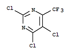 Structure of 2,4,5-trichloro-6-(trifluoromethyl)pyrimidine