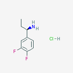 (R)-1-(3,4-Difluorophenyl)propan-1-amine hydrochloride结构式