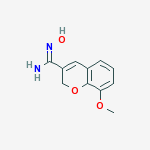N'-hydroxy-8-methoxy-2H-chromene-3-carboximidamide结构式