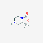 Structure of 1,1-DIMETHYLHEXAHYDRO[1,3]OXAZOLO[3,4-A]PYRAZIN-3-ONE
