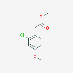 Structure of 2-chloro-4-methoxyphenylacetic acid methyl ester