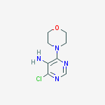 Structure of 4-CHLORO-6-MORPHOLIN-4-YL-PYRIMIDIN-5-YLAMINE