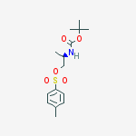 Carbamic acid,[(1S)-1-methyl-2-[[(4-methylphenyl)sulfonyl]oxy]ethyl]-,1,1-dimethylethyl ester结构式