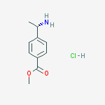 (S)-4-(1-氨基乙基)-苯甲酸甲酯盐酸盐结构式