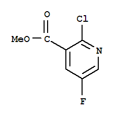 Structure of METHYL2-CHLORO-5-FLUORONICOTINATE