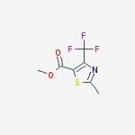Chemical structure of 2-METHYL-4-TRIFLUOROMETHYL-THIAZOLE-5-CARBOXYLIC ACID METHYL ESTER