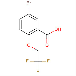 Structure of Benzoic acid, 5-bromo-2-(2,2,2-trifluoroethoxy)-