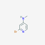 2-bromo-N-methyl-4-Pyridinamine结构式