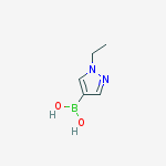 1-Ethylpyrazole-4-boronic acid结构式