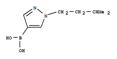 Structure of 1-(3-METHYLBUTYL)-1H-PYRAZOLE-4-BORONIC ACID