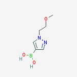1-(2-methoxyethyl)-1H-pyrazol-4-ylboronic acid结构式