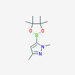 Structure of 1,3-Dimethyl-5-(4,4,5,5-tetramethyl-1,3,2-dioxaborolan-2-yl)-1H-pyrazole 