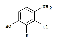 Structure of Phenol,  4-amino-3-chloro-2-fluoro-