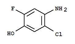 Phenol,  4-amino-5-chloro-2-fluoro-结构式