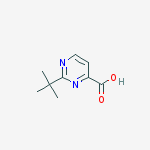 Structure of 4-PYRIMIDINECARBOXYLIC ACID 2-(TERT-BUTYL)-