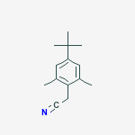 Structure of (4-tert-Butyl-2,6-dimethylphenyl)acetonitrile