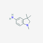 (1,3,3-Trimethyl-2,3-dihydro-1H-indol-5-yl)amine结构式