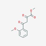 Benzenebutanoic acid, 2-methoxy-a,g-dioxo-, methyl ester结构式