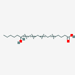 15S-HYDROXY-5Z,8Z,11Z,13E-EICOSATETRAENOIC-5,6,8,9,11,12,14,15-D8 ACID结构式