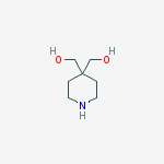 Structure of 4,4-piperidinediyldimethanol(SALTDATA: HCl)