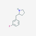 Structure of (2S)-2-[(3-Fluorophenyl)methyl]-pyrrolidine