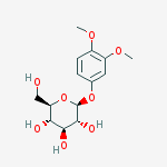 Structure of 3,4-Dimethoxyphenyl beta-D-glucoside