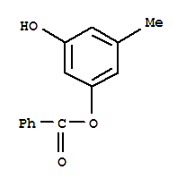 Structure of 3-Hydroxy-5-methylphenyl benzoate