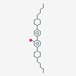 Structure of trans,trans-2-Fluoro-4,4-bis(4-pentylcyclohexyl)-1,1-biphenyl