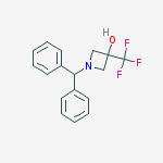 Structure of 1-Benzhydryl-3-(trifluoromethyl)azetidin-3-ol