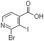 Structure of 2-BROMO-3-IODO-ISONICOTINIC ACID