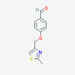 Structure of 4-((2-Methylthiazol-4-yl)methoxy)benzaldehyde