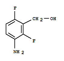 Chemical structure of BENZENEMETHANOL, 3-AMINO-2,6-DIFLUORO-