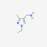 (1-Ethyl-3-methyl-1H-pyrazol-4-yl)methylamine结构式