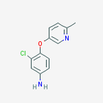 Structure of 3-chloro-4-[(6-methylpyridin-3-yl)oxy]aniline