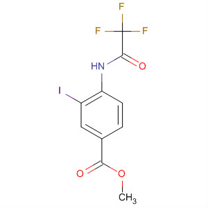 Structure of Benzoic acid, 3-iodo-4-[(trifluoroacetyl)amino]-, methyl ester