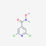 Structure of 2,6-dichloro-N-methyl-N-(methyloxy)-4-pyridinecarboxamide