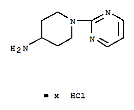1-(2-嘧啶基)哌啶-4-胺盐酸盐结构式